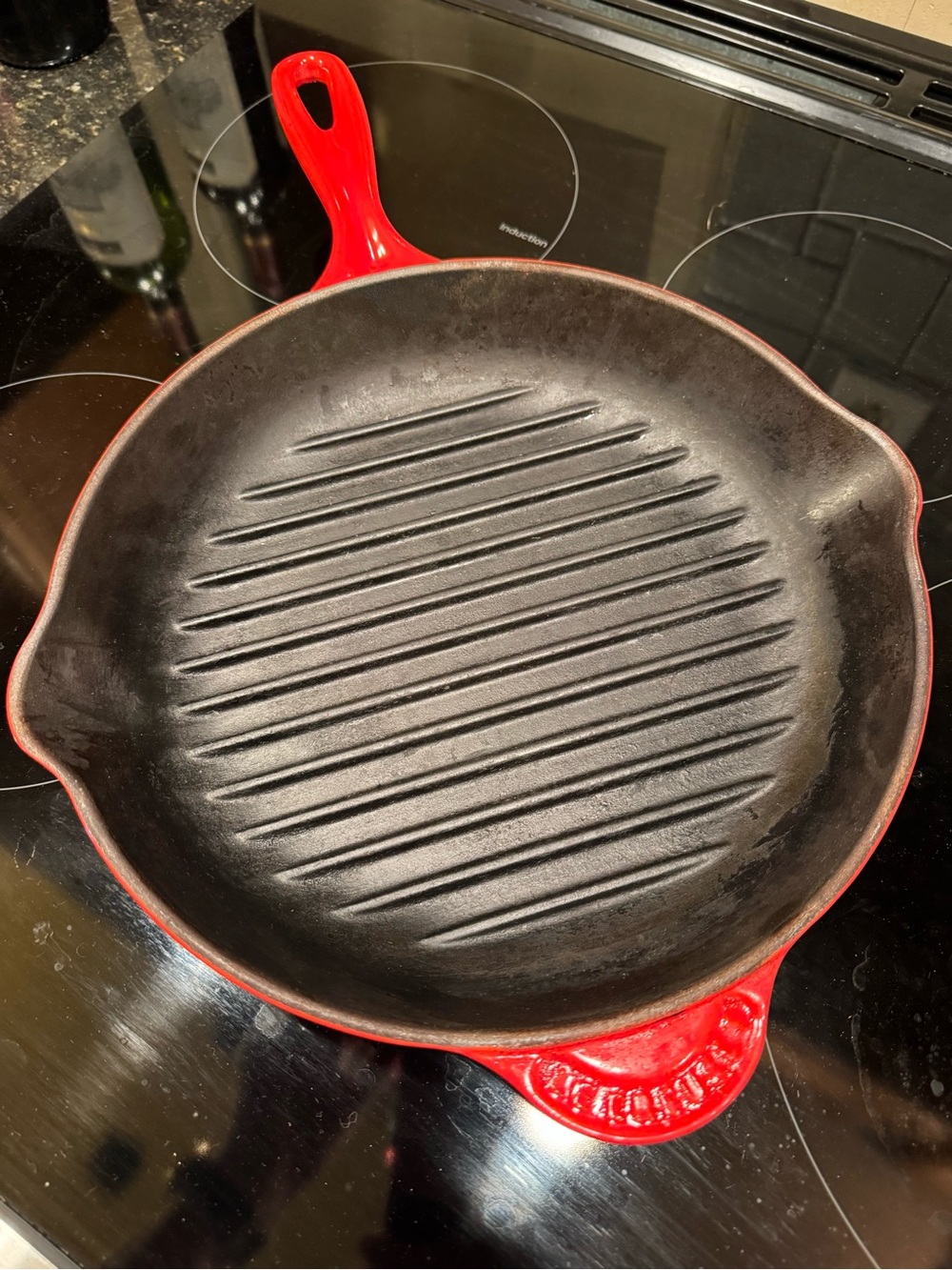 Le Creuset Red Enameled Cast Iron Grill Pan